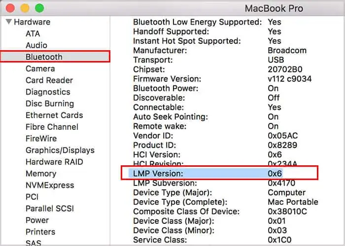 How To Check if Your Computer Has Bluetooth 14 lmp-version-in-mac