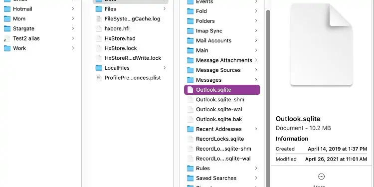 outlook-sqlite