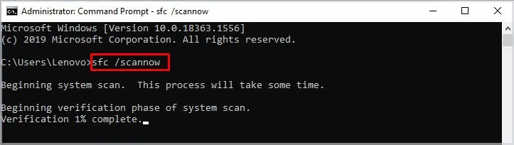Fix: ntoskrnl.exe BSOD in Windows 2 sfcscan