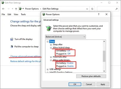 Computer Won’t Wake Up From Sleep - 13 Permanent Fixes 24 sleep-power-options