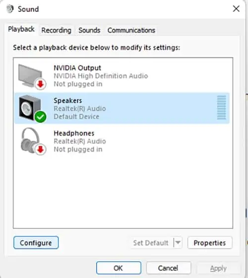 sound-configure