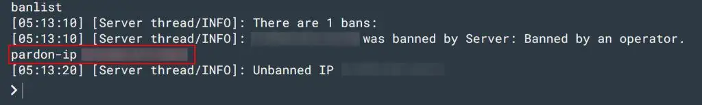 How to Unban Someone In Minecraft? 2 unban-ip-1024x154