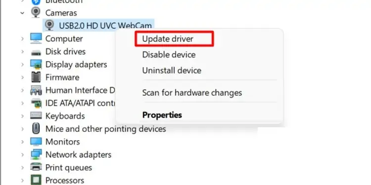 update-camera-driver