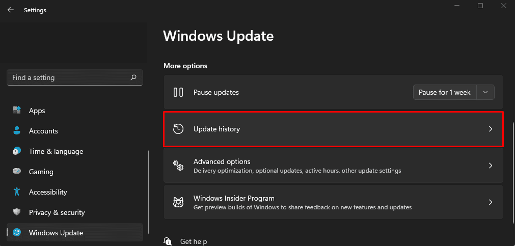 Fix: Laptop Screen Turned Black, But is Still Running 47 13.-update-history