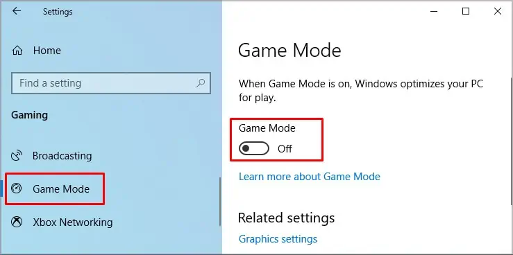 Why Is My Windows Key Not Working? How to Fix it 19 Gme-mode-off