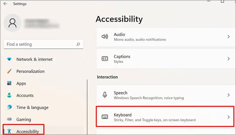 Why Is My Windows Key Not Working? How to Fix it 20 accessibility-keyboard