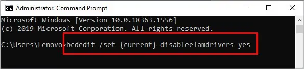How to Fix Windows 10 Stuck on Preparing Automatic Repair Loop 19 disable-elam-using-command-prompt