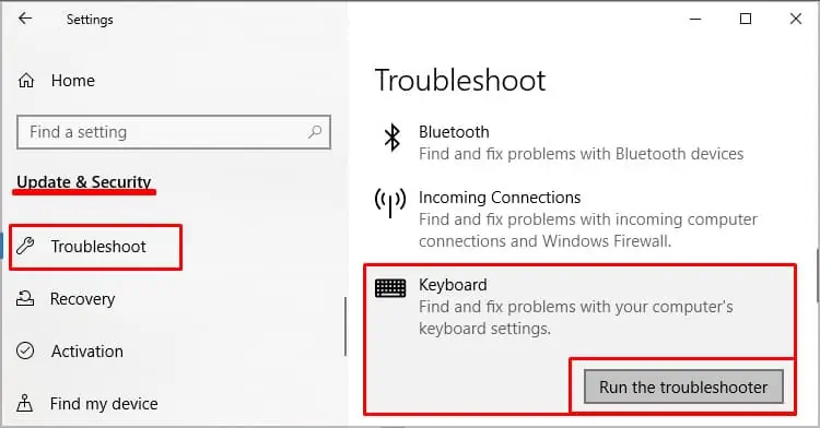 Why Is My Windows Key Not Working? How to Fix it 23 keyboard-run-the-troubleshooter
