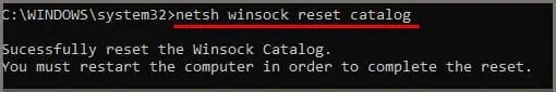 Fix: Windows Could Not Automatically Detect This Network's Proxy Settings 9 netsh-winsock-reset