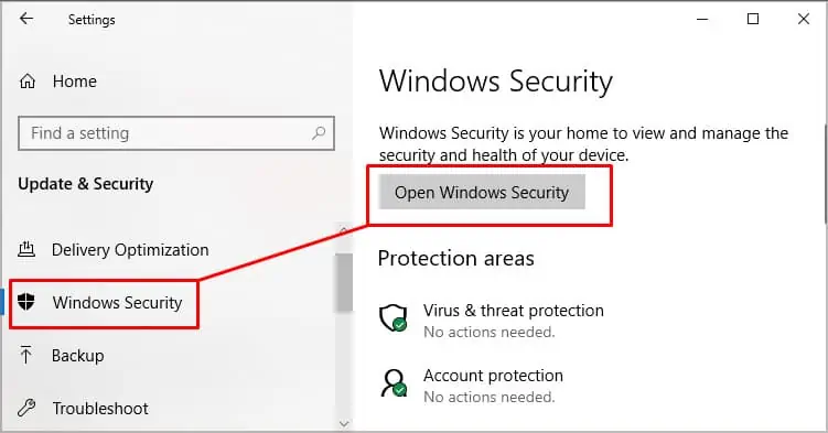 Why Is My Windows Key Not Working? How to Fix it 26 open-windows-security