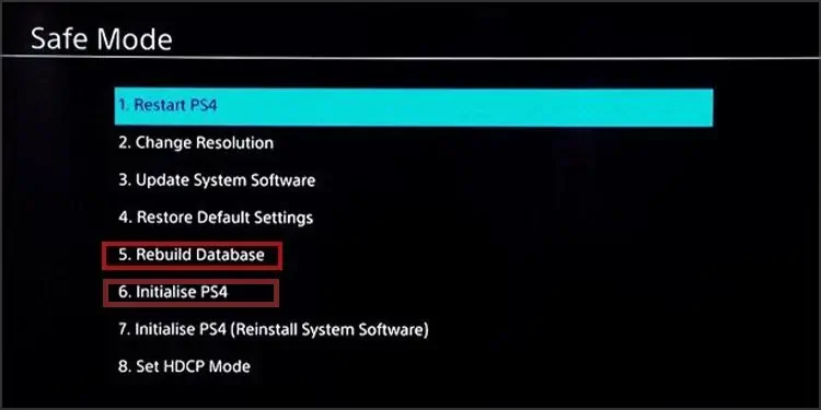 PS4 Extended Storage Not Working? Here's How to Fix It 9 rebuild-database-initialise-ps4