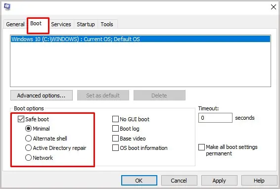 How to Fix if Settings Won’t Open in Windows 18 safe-boot
