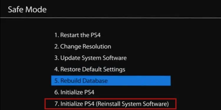 How To Fix PS4 Blue Light Of Death? 8 Permanent Solutions 7 safe-mode-reinstall-system-software