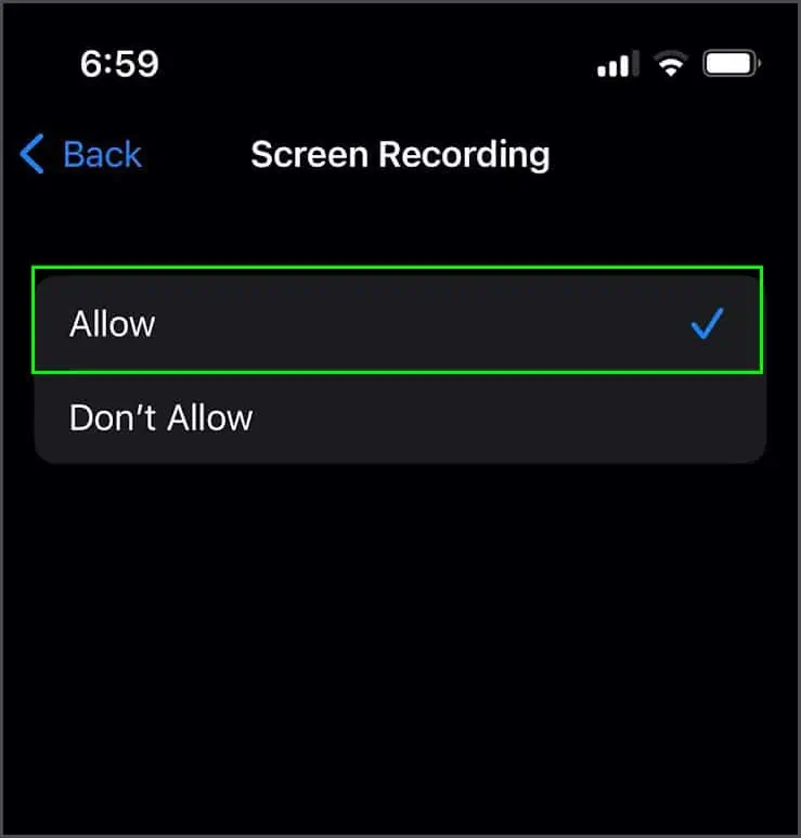 Why Isn't My Screen Record Working? How to Fix It 33 screen-recording-allow