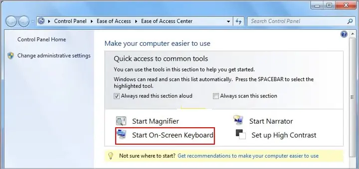 Why Is My Windows Key Not Working? How to Fix it 18 start-on-screen-keyboard-on-windows-7