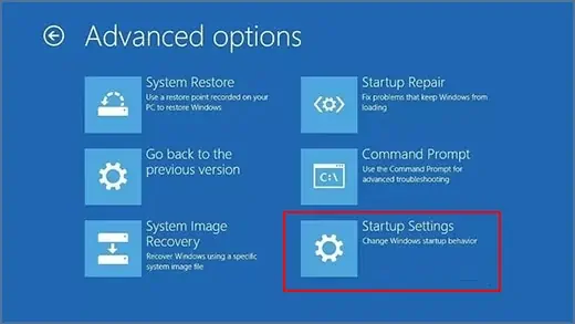 How to Fix Windows 10 Stuck on Preparing Automatic Repair Loop 8 startup-settings