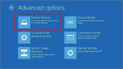How To Repair Corrupted Windows Files 12 system-restore-1