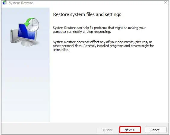 How to Fix “User Profile Service Failed the Sign In” 29 system-restore-point