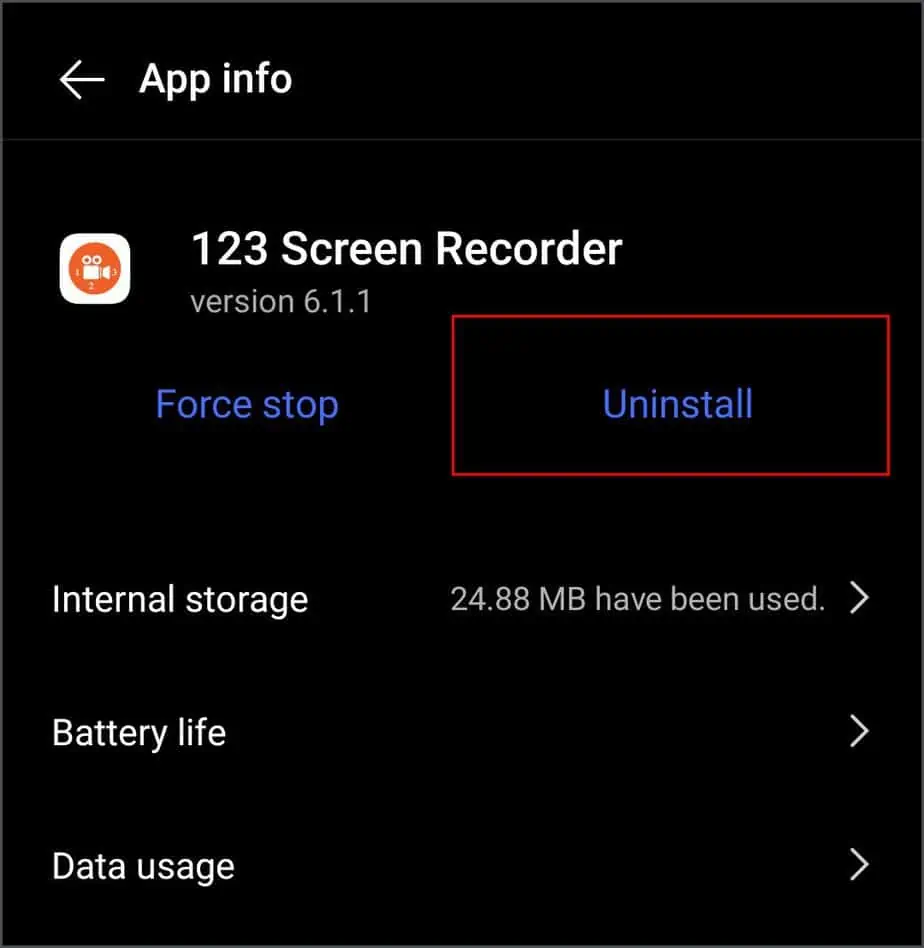 Why Isn't My Screen Record Working? How to Fix It 29 uninstall-screen-recorder