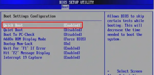 How To Dual Boot Windows 11 And Linux 5 BIOS-Quick-Boot-Fastboot