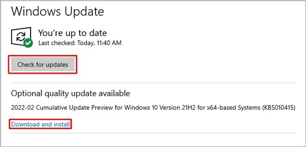 What is DISM Host Servicing Process? How to Fix High CPU Usage 6 Check-for-updates-windows