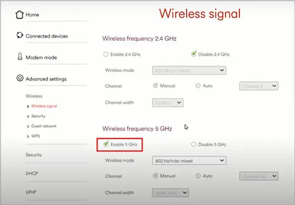 How to Change Wi-Fi from 2.4GHz to 5GHz 3 Enable-5ghz-router-settings