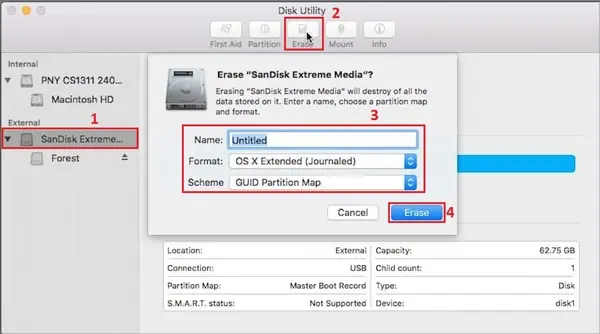 How to Reset a USB Drive on Windows and Mac 6 Erase-Disk-via-Disk-Utility