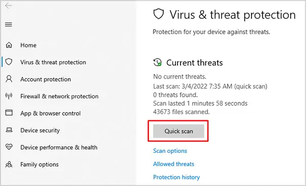 Fix: reCAPTCHA Not Working - Chrome, Firefox, Edge, Safari 10 Quick-scan-for-virus
