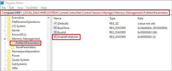 What is DISM Host Servicing Process? How to Fix High CPU Usage 5 Turn-off-Enable-prefetcher-registry
