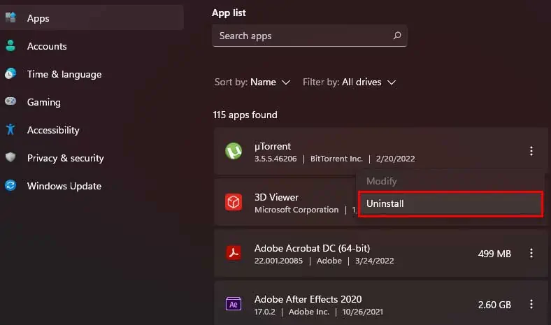 Why Is My Taskbar Flickering? How to Fix It 30 Uninstall-1