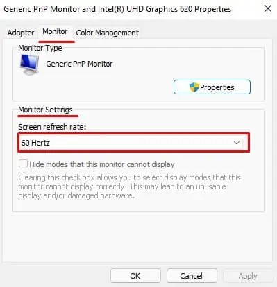 change-monitor-refreshrate