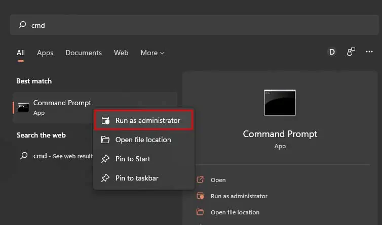 Why Is My Taskbar Flickering? How to Fix It 22 cmd-admin-1
