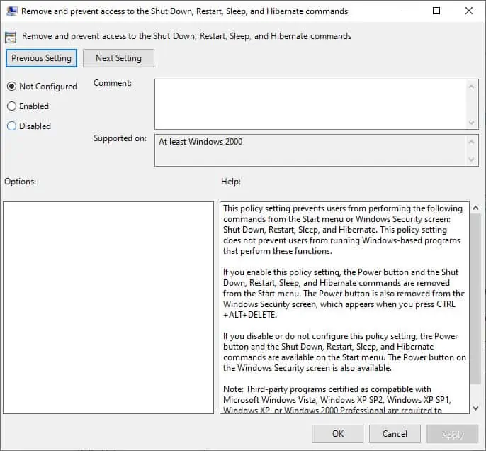 How to Fix There Are Currently No Power Options Available 8 configuration-show-hide-power-options