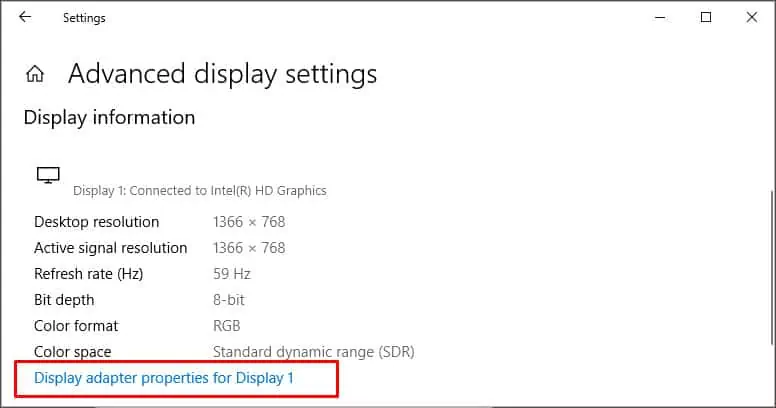 How to Fix Screen Flickering When Moving Mouse 12 display-adapter-properties