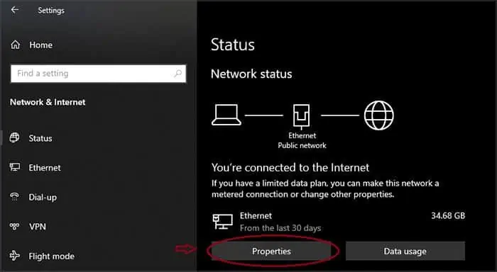 ethernet-properties
