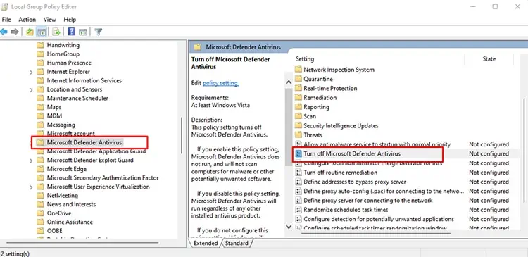 gpedit-microsoft-defender-settings