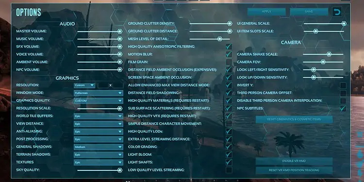 How to Increase or Remove Tether Distance on ARK 4 graphics-settings