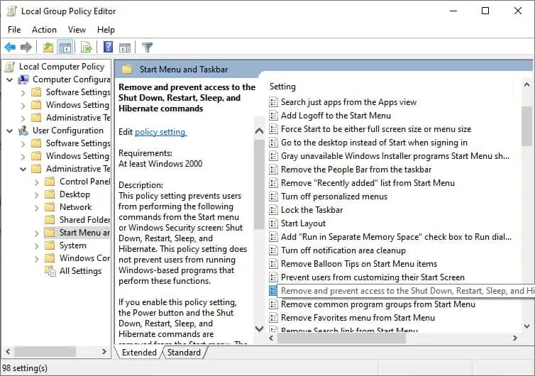 How to Fix There Are Currently No Power Options Available 7 group-policy-editor-hide-power-options