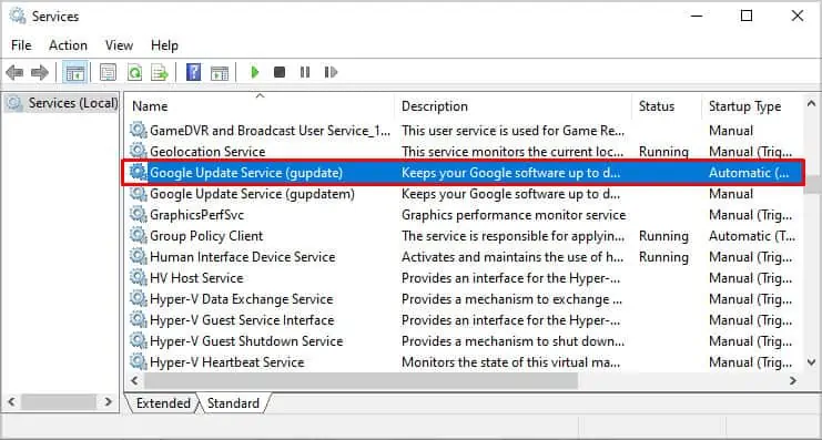 Why I Can't Update Google Chrome? How to Fix It 29 gup-update-services