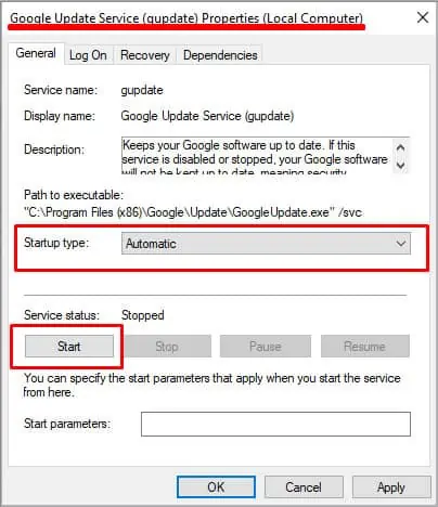Why I Can't Update Google Chrome? How to Fix It 30 gup-update-start