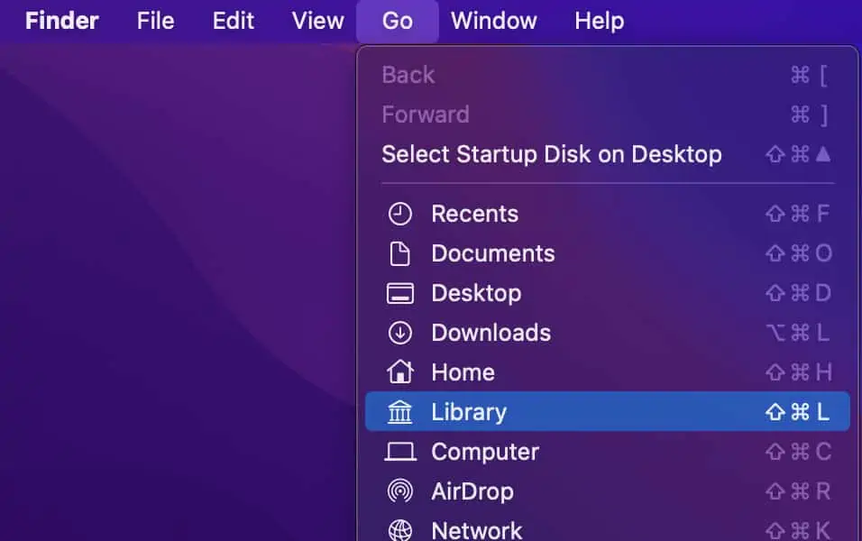 library-finder-go-menu