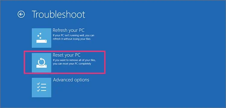 How to Fix if Settings Won’t Open in Windows 26 reset-your-pc