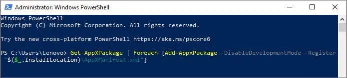 How to Fix if Settings Won’t Open in Windows 17 running-powershell-command