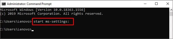 How to Fix if Settings Won’t Open in Windows 19 start-settings-through-cmd