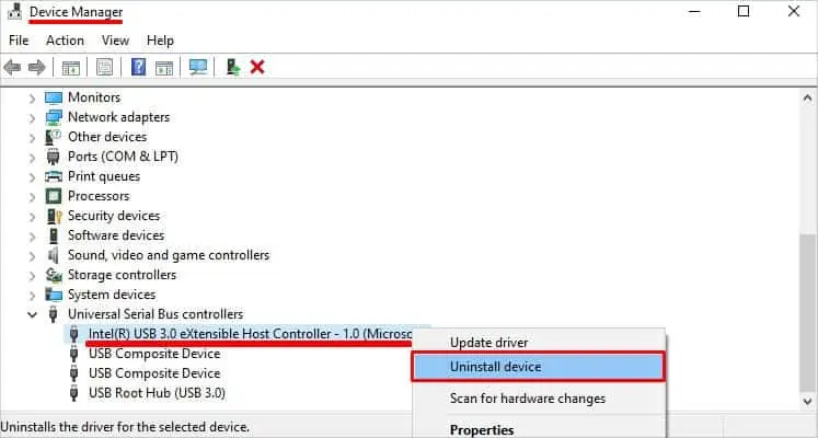USB Ports Not Working? Here’s How to Fix It 19 uninstall-device