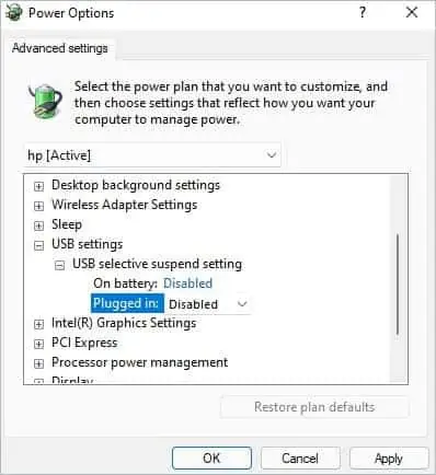 USB Ports Not Working? Here’s How to Fix It 14 usb-selective-suspend-settings