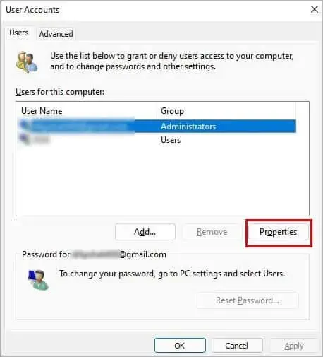 user-account-properties