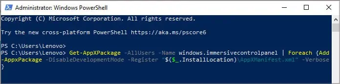 How to Fix if Settings Won’t Open in Windows 16 using-powershell-to-make-system-changes