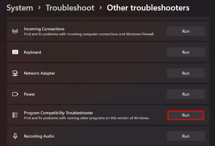 How to Fix Update Error 0x8007000d In Windows 22 Compatibility-Troubleshooter