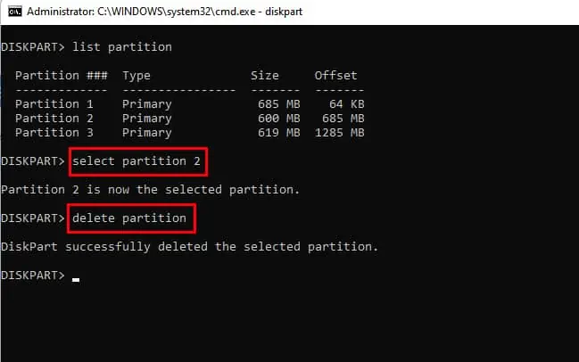 How To Delete/Combine Partition On USB Drive In Windows 18 Delete-partition